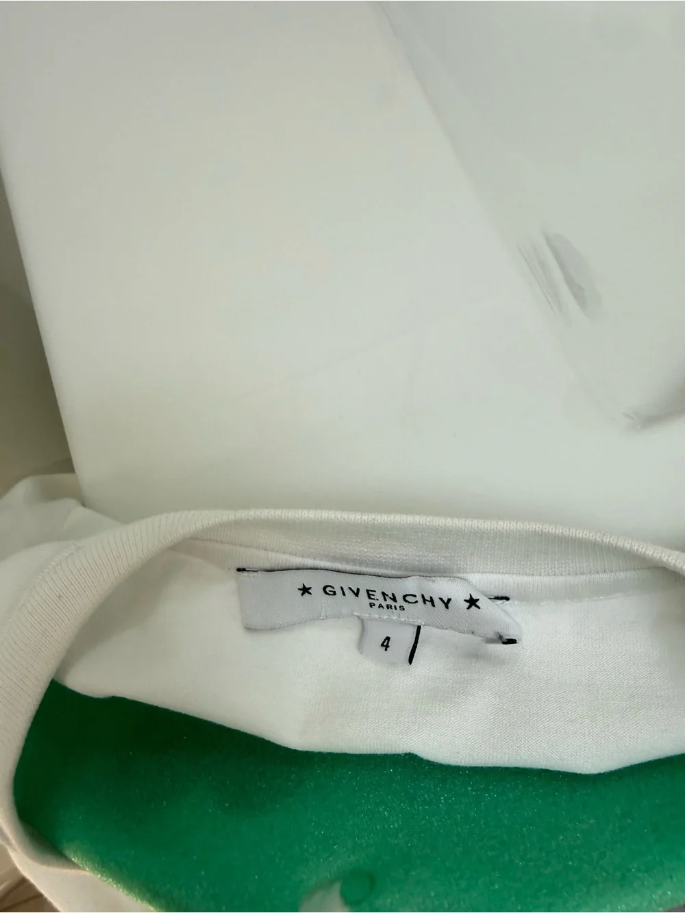Boys Givenchy White & Black Logo Stripe Kids Tee